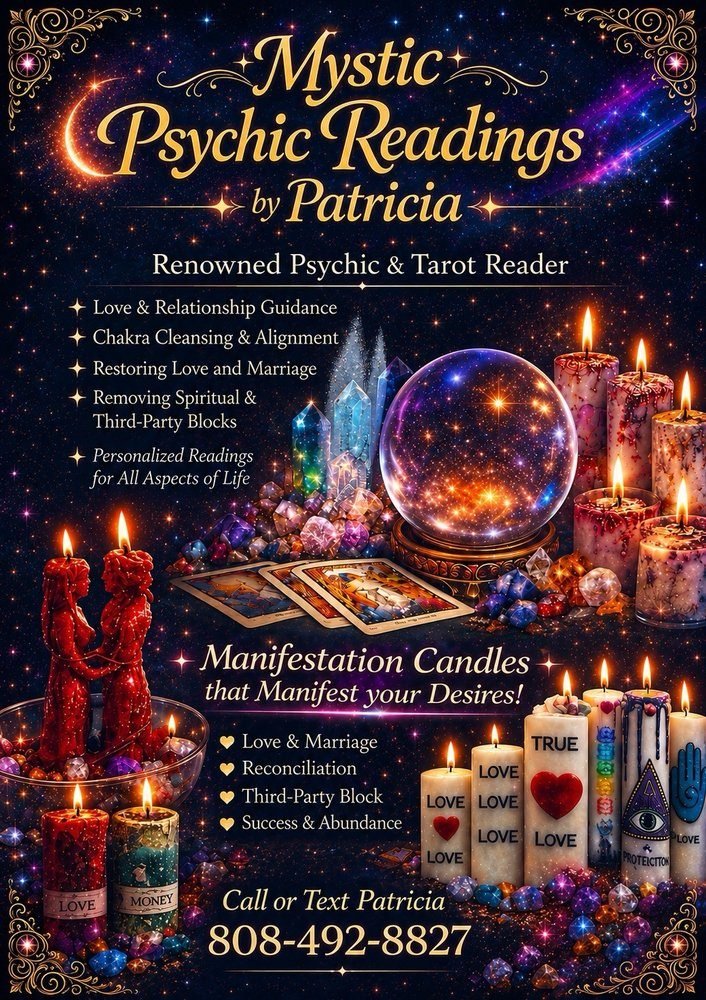 Patricia, psychic and spiritual advisor at The Little Psychic Shop, Pearl City HI